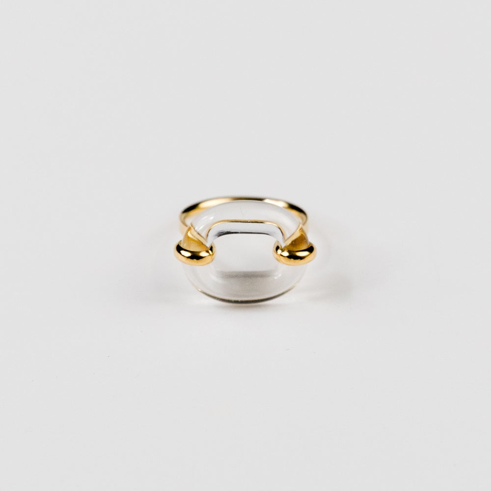 In The Loop Ring - 14K Gold Filled, Clear Air