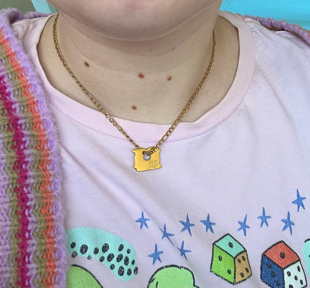 Bread Winner Necklace by The Peach Fuzz