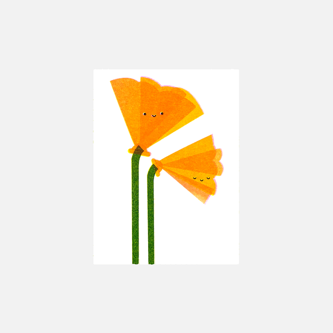 Scout Editions x Rare Device California Poppies Mini Card