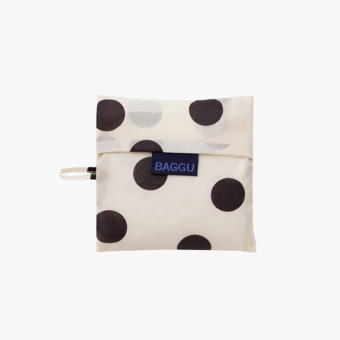 Baby Baggu - Cream and Black Polka Dot