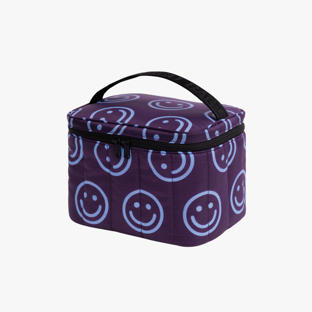 Puffy Lunch Bag - Indigo Happy