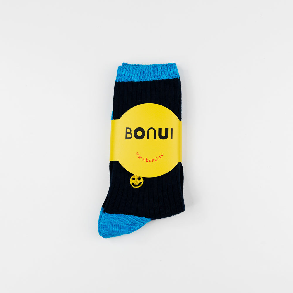 SMILE Socks - Navy
