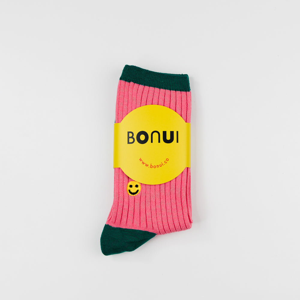 SMILE Socks - Pink