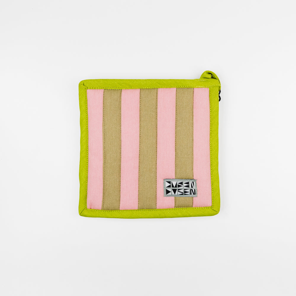 Ladybug Stripe Quilted Pot Holder