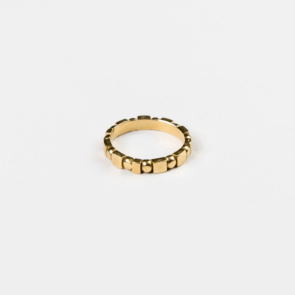 Shapes Band in Yellow Bronze by Take Shape Studios