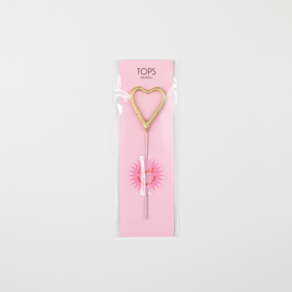 Mini Gold Sparkler - Heart Tops Malibu